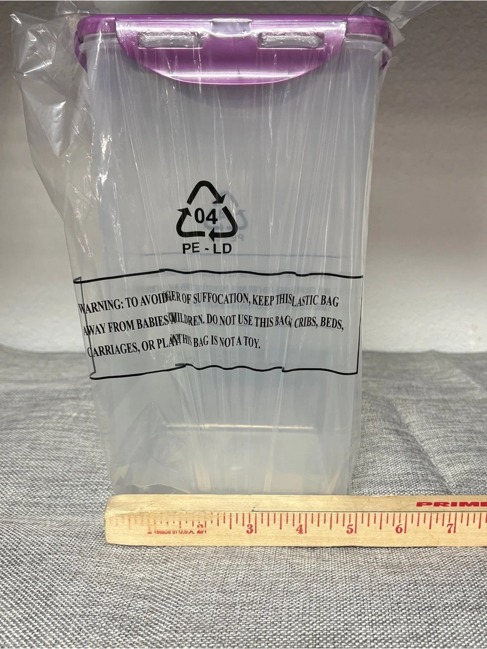 Lock & Lock Food Storage Container 4L / 135OZ /4.2QT Purple Lock N Lock Set of 4